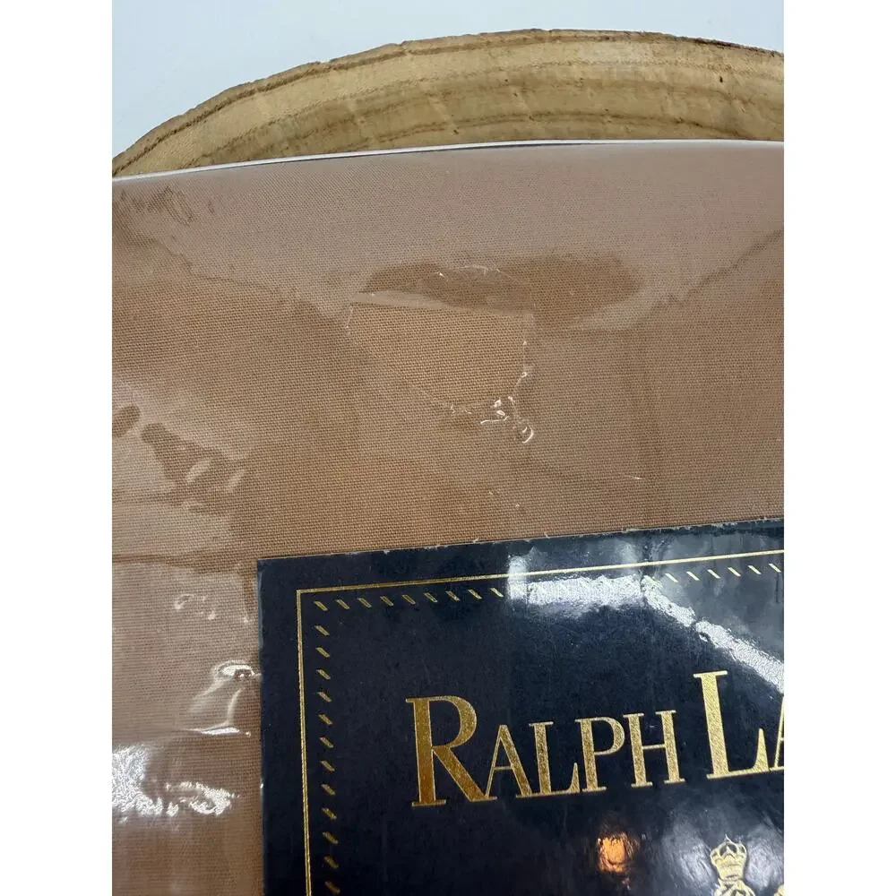 NWT Ralph Lauren Queen Flat Sheet in Fawn Brown Neutral Vintage